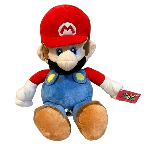 NWT Authentic Nintendo Licensed Super Mario 24" Inch Super Soft Plush Doll Toy - Picture 1 of 7